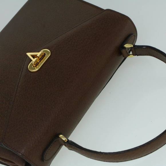 VALENTINO Hand Bag Leather Brown Auth 59910 - Picture 6 of 16